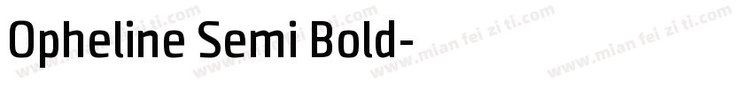 Opheline Semi Bold字体转换